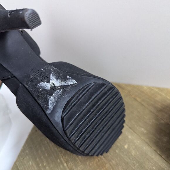 Nine West Ratical Black Platform Heels Size 7 - Picture 11 of 12